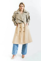 Trench Coat in Double Color