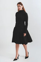 High Neck Flowy Dress