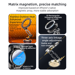 C203 3-axis Stabilization 360 Rotation Zinc Alloy Super Adsorption Magnetic Phone Holder