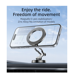 C203 3-axis Stabilization 360 Rotation Zinc Alloy Super Adsorption Magnetic Phone Holder