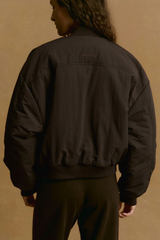 Drop Shoulder Reversible Bomber Jacket