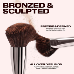 Dual-Ended Bronze & Contour Brush