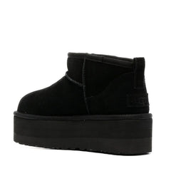 Classic Ultra Mini Platform Suede and Shearling Boots