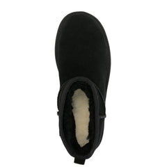 Classic Ultra Mini Platform Suede and Shearling Boots