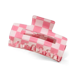 Checkered Pattern Hair Claw- 1pc