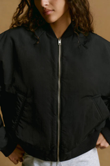 Drop Shoulder Reversible Bomber Jacket