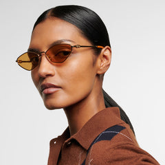 Miu Miu Logo Sunglasses - Orange Lenses