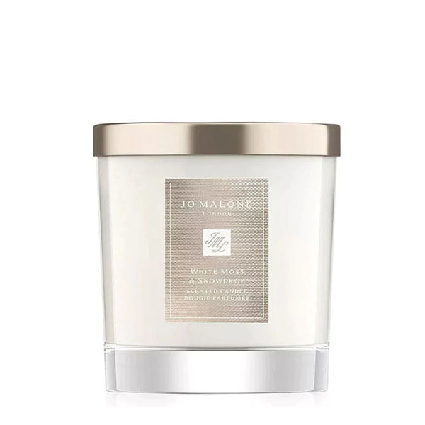 White Moss Snowdrop Home Candle –