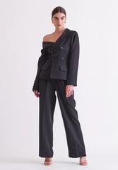 Asymmetric Shoulder Blazer
