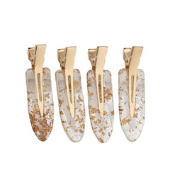 No Crease Acetic Acid Traceless Hair Clips - 4 pcs