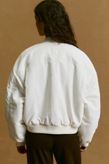 Drop Shoulder Reversible Bomber Jacket