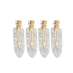 No Crease Acetic Acid Traceless Hair Clips - 4 pcs